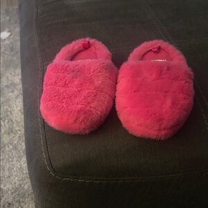 Carter's Fuzzy Pink Kids Slippers